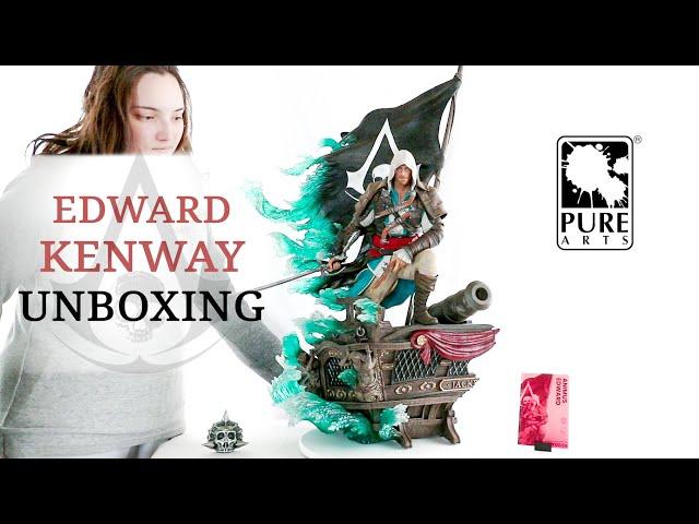 Assassin's Creed Edward Kenway statue by Pure Arts Unboxing & Review - Black Flag