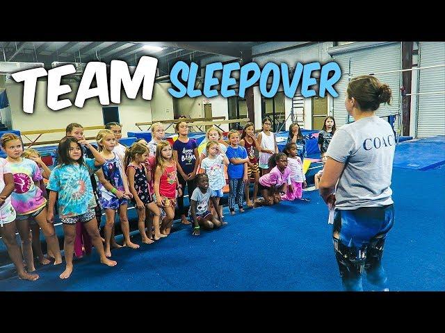 Coach Life: Gymnastics Team Sleepover| Rachel Marie