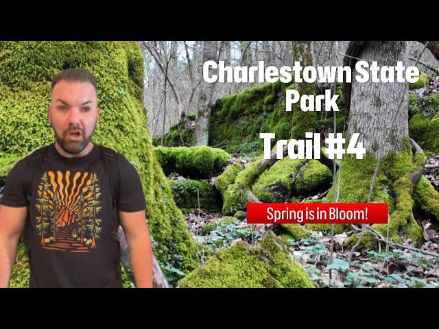 Hiking at Charlestown State Park Trail #4