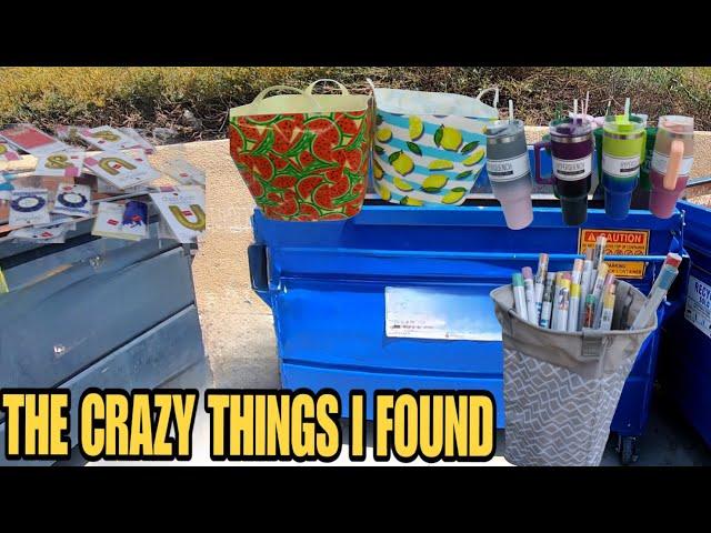 DUMPSTER DIVING - THE CRAZY THINGS  I FOUND IN THIS DUMPSTERS - HERE IS WHAT I SCORED!!