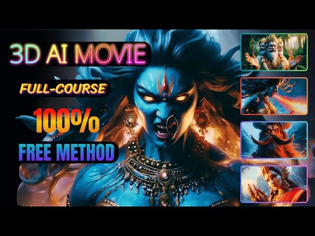 Make a Full  Mythological AI Movie with FREE AI Tools: Complete Course 2025