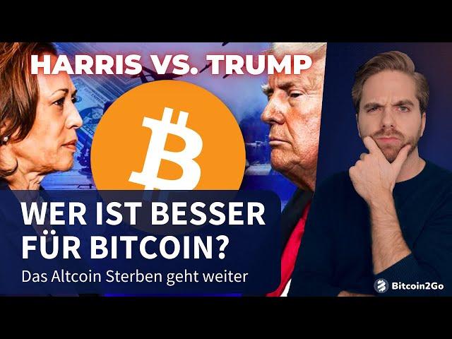 BITCOIN PROGNOSE 2024/25: Trump = Pump, Harris = Crash? - US-Wahl Szenarien & Altcoin Ausverkauf