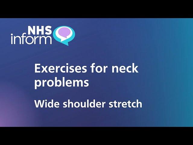 Wide shoulder stretch