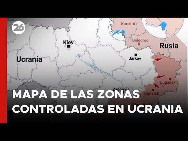 GUERRA RUSIA – UCRANIA | MAPA de las ZONAS CONTROLADAS por el KREMLIN y KIEV