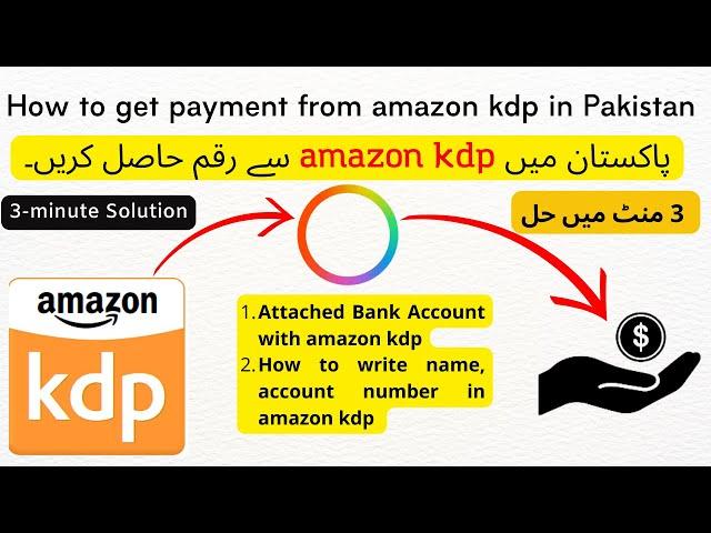 How to get payment from amazon KDP in Pakistan | Add Pakistan bank account in KDP | KDP Pakistan