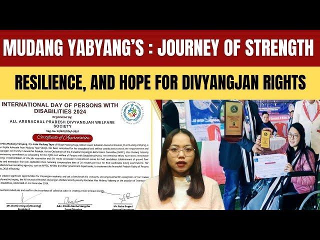 Mudang Yabyang’s : Journey of Strength, Resilience, and Hope for Divyangjan Rights.|Arunbhoomi News|