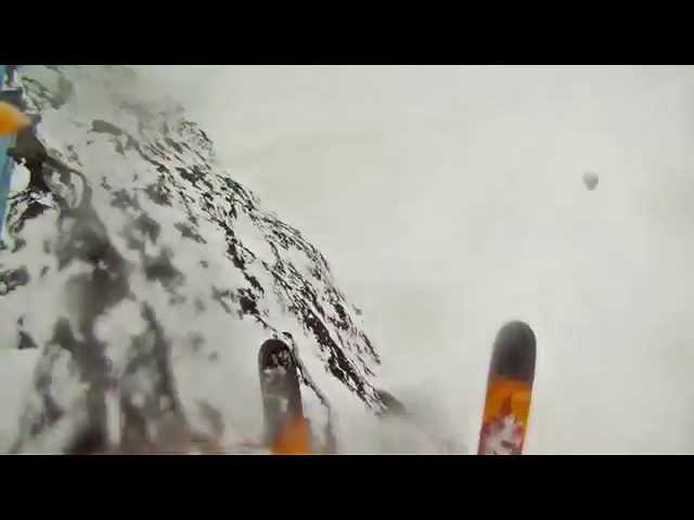 Unexpected 50ft cliff drop - Delirium Dive, Sunshine Village, Banff, Alberta