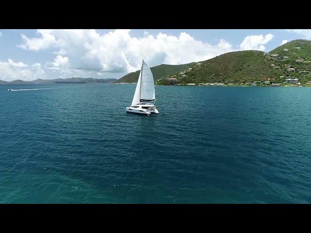 INSIDE tour of The Moorings 4500 Four Cabin Catamaran