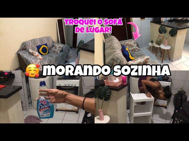 MINHA ROTINA MORANDO SOZINHA AOS 24  | Faxina, organização e bate papo 