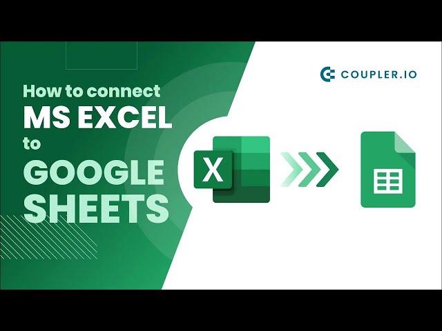 How to sync Excel and Google Sheets | Tutorial