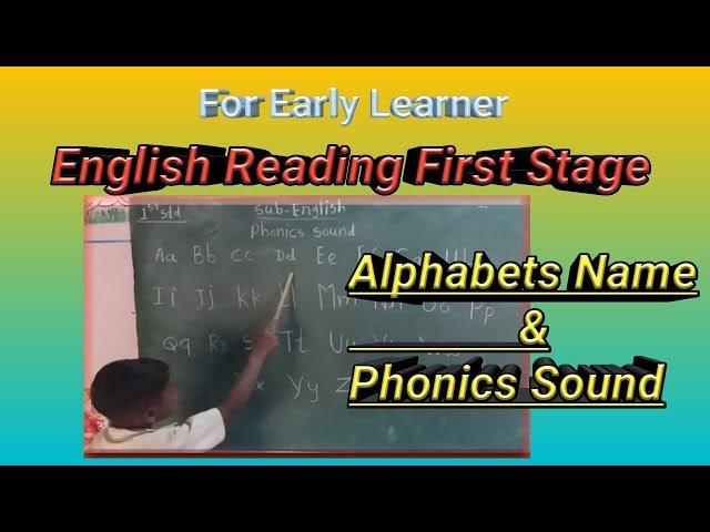 इंग्रजी वाचन Early Satage English Reading !Phonic Sounds ! Alphabet Name !Marathi School Students !