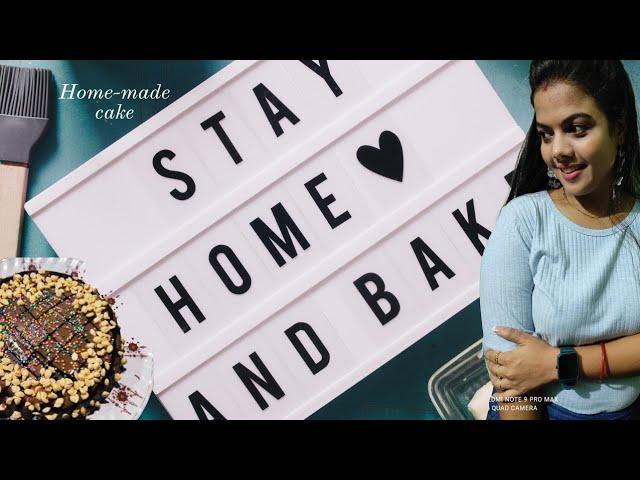 Home-made cake||Without use any whipped cream &  essence home-made chocolate cake||#vlog 19|#foodies