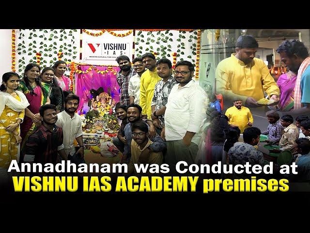 Annadanam was conducted at VISHNU IAS ACADEMY premises | VISHNU IAS ACADEMY