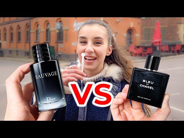 BLEU DE CHANEL vs DIOR SAUVAGE | Women's Reactions | Which Fragrance Is More Sexy?