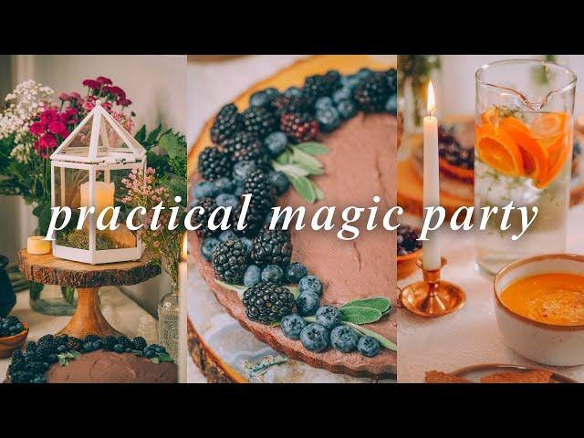 Magical Autumn Dinner Party ️ Fall Recipes & Decor, Practical Magic Vibes, Crescent Moon Wreaths