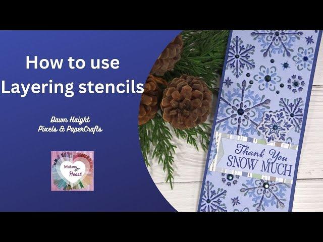 How to use CTMH Layering Stencils [Pixels & PaperCrafts]