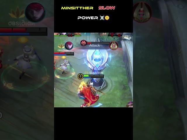 Minsitther slow rankmood Funny game play @MobileLegends5v5MOBA #shorts #youtubeshorts