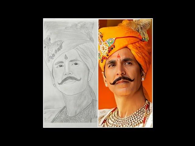 Samrat Prithviraj|Akshay Kumar drawing by Jeevan Jadhav 