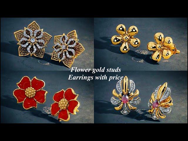 Gold Stud Earrings with Price | LIFESTYLE GOLD