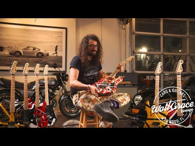 6 of Eddie Van Halen’s ACTUAL Art Series guitars! [Played, Signed, and Sweat on!] *With Proof*