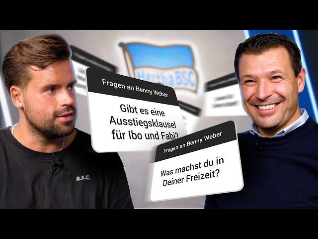 Zuschauerfragen an Hertha BSC Sportdirektor Benjamin Weber. Pal Dardai, Peter Pekarik, Scouting uvm