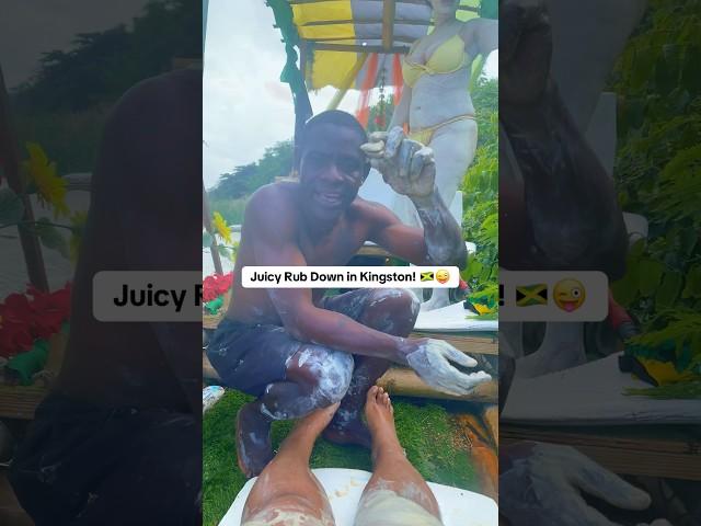 Curvy Lady Enjoys Limestone Rubdown in #Jamaica  Take Ur Solo Trip, Sis! #womenempowerment #live