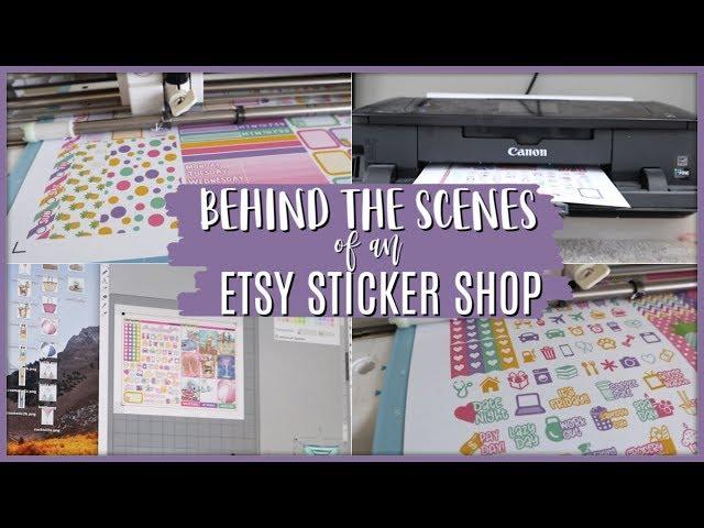 BEHIND THE SCENES OF AN ETSY STICKER SHOP | DAY IN THE LIFE OF A STICKER SHOP OWNER