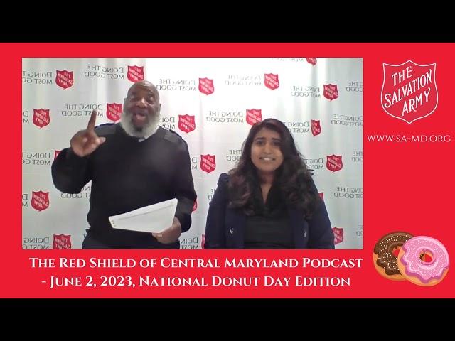 The Red Shield of Central Maryland podcast Donut edition