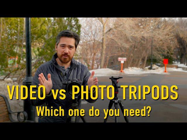 Video tripods and fluid heads vs photo tripods