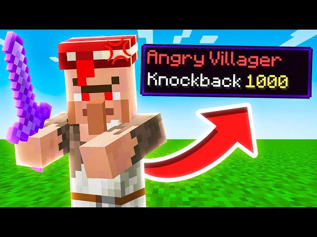 Minecraft ΑΛΛΑ Τα MOBS Έχουν 1000 Knockback!