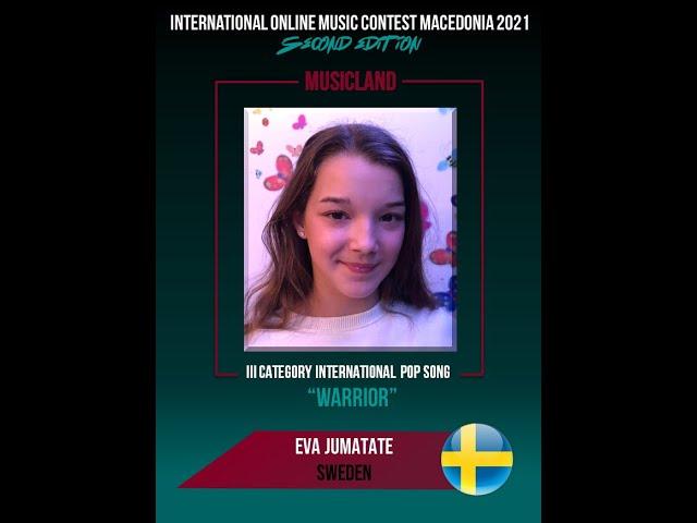 MUSICLAND 2021 Eva Jumatate (SWEDEN) "Warrior" POP 3-rd cat (cover)