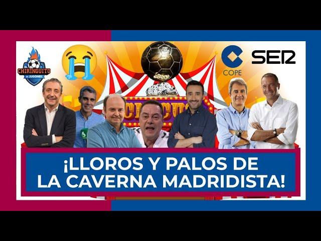  ¡LLOROS DE LA CAVERNA MADRIDISTA POR EL NO BALÓN DE ORO A VINICIUS!  ¡Y TAMBIÉN PALOS AL MADRID!