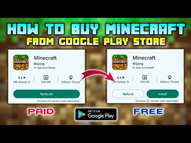 How To Buy Minecraft From Google Play Store | Download Minecraft Official Version