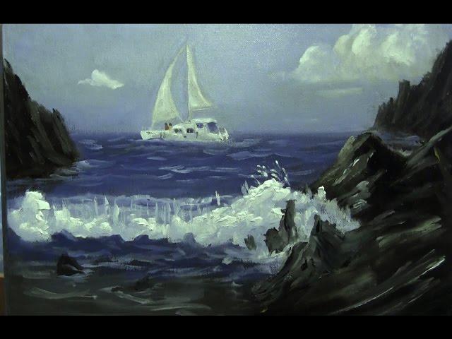 Sail Boat Sea - Painting Lesson