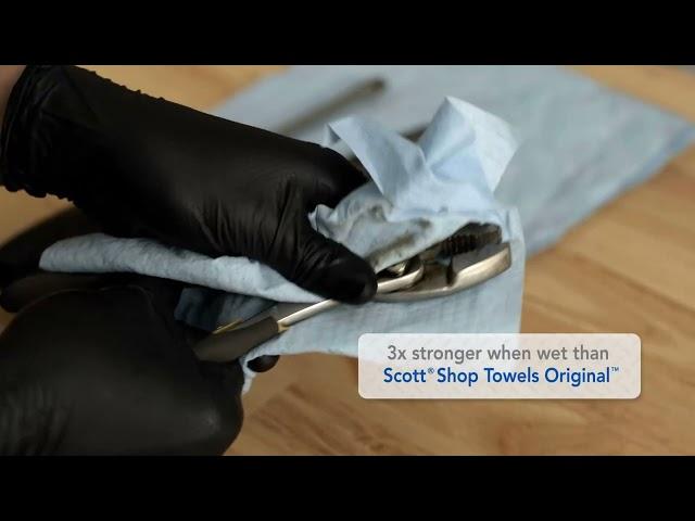 Scott® Shop Towels Heavy Duty™ Demo Video