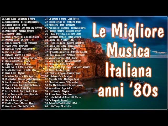 Le canzoni italiane anni 80 più belle e famose di sempre - Musica italiana anni 80 famose nel mondo