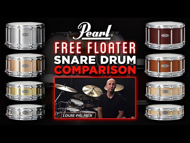 Pearl Free Floating Snare Drum Comparison ft. Louie Palmer