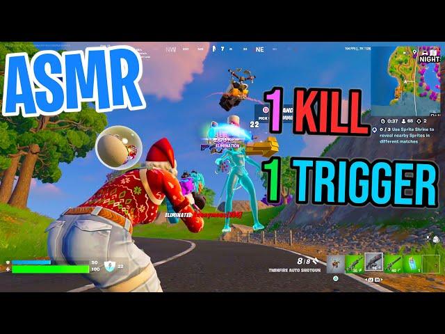 ASMR Gaming  Fortnite 1 Kill = 1 Trigger Relaxing Mouth Sounds  Controller Sounds + Whispering 