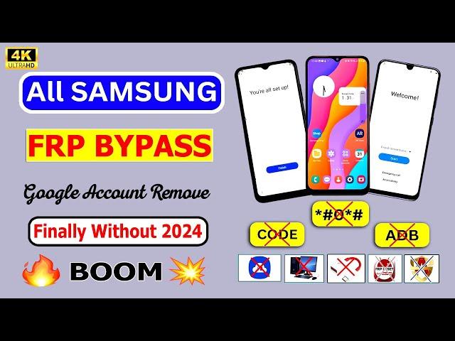 (Finally Without) *#0*# All Samsung Frp Bypass 2024  Gmail Lock Remove Samsung New Security BOOM