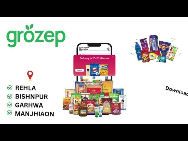 Grozep, the first-ever local grocery app in Jharkhand #ranchi #garhwa #grocery #grozep #buy4earn