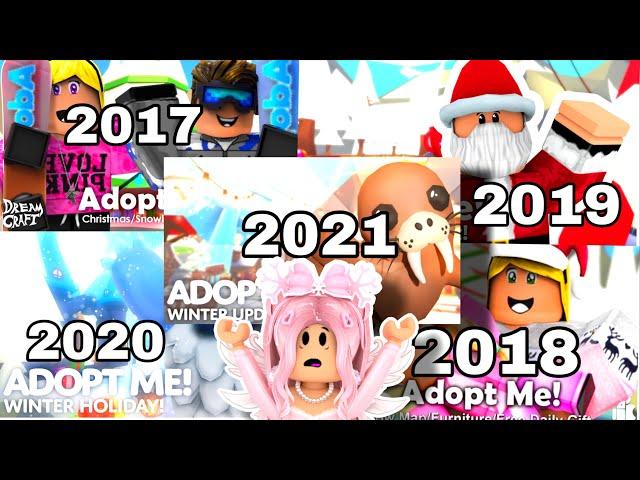 Christmas/Winter Event 2017- 2022 comparison! - Roblox Adopt Me | Day 3