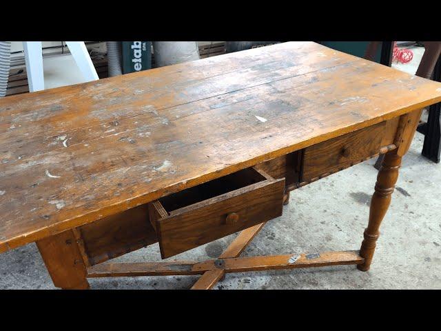 Old Wood Table Restoration.