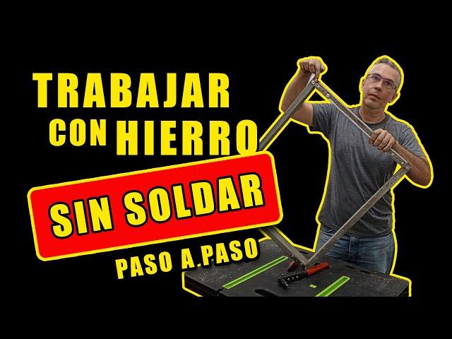 Cómo unir hierro sin soldar - Puerta de hierro y sin soldadura - Cómo unir hierro con remaches