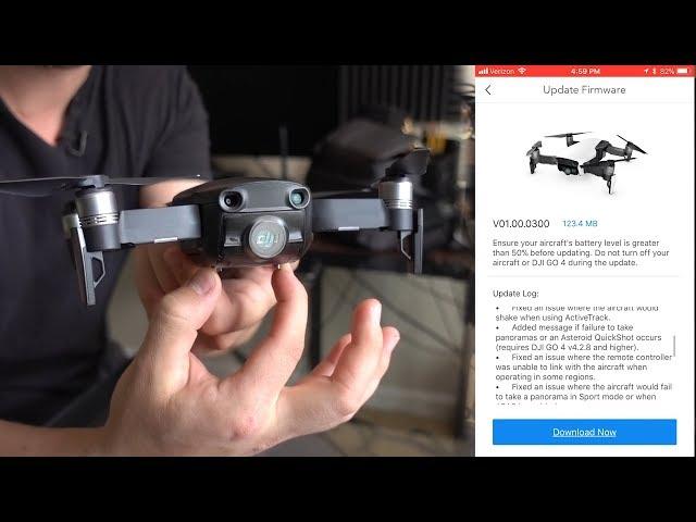 Mavic Air Beginner's Guide Part 1 - Setup, Updating Firmware, Calibrating