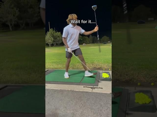 They gave him a wooden driver and he still delivered  | #Shorts