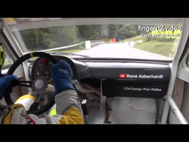 300 HP, 730 kg lightweight Opel Kadett C GT/E 2.0 16V on 7.8km Hillclimb Arosa 2015