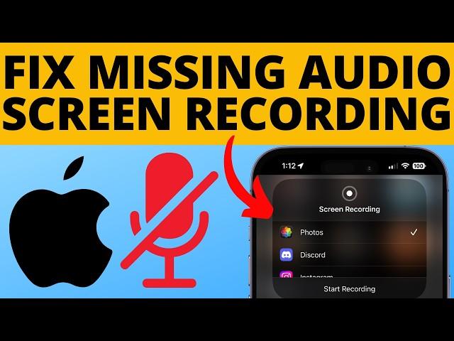 How to FIX Sound Missing on iPhone Screen Recording - 2025