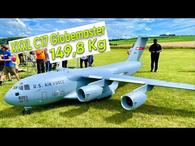 WORLDS BIGGEST C-17 GLOBEMASTER | 6m | 149,8 Kg | full Carbon from Ramy RC and flown by Tyler Perry