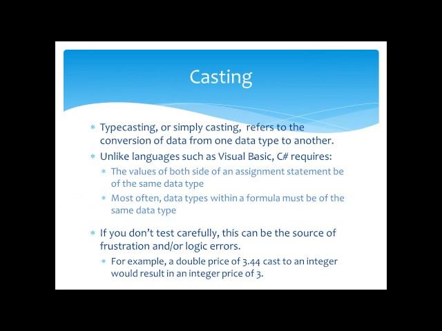 Variables -  Part2