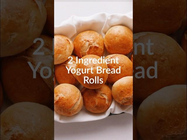 2-Ingredient Yogurt Bread Rolls are easy to make and even easier to eat.  #recipes